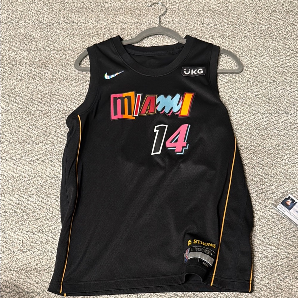 Nike Kids Black Miami Basketball Jersey Tyler hero